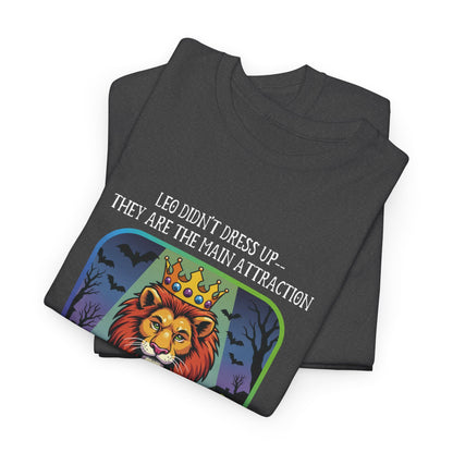 Leo Halloween Heavy Cotton Tee - Perfect for Men, Everyday Wear, Halloween Costume Alternative, Leo Gift