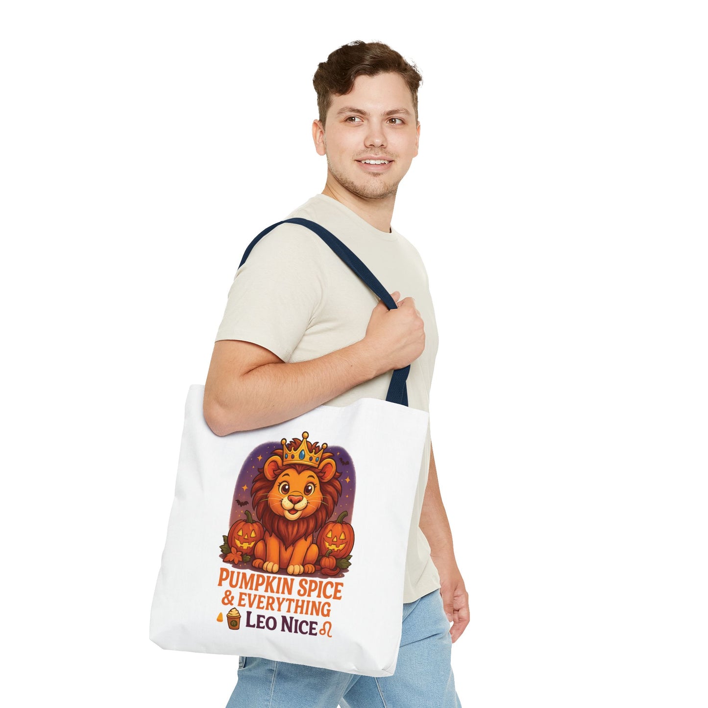 Leo Halloween Tote Bag, Leo Tote, Halloween Party Accessory, Gift for Leo,  Halloween Decor