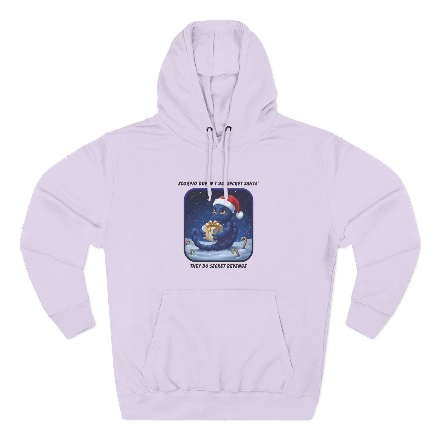 Scorpio Christmas-Themed Three Panel Fleece Hoodie