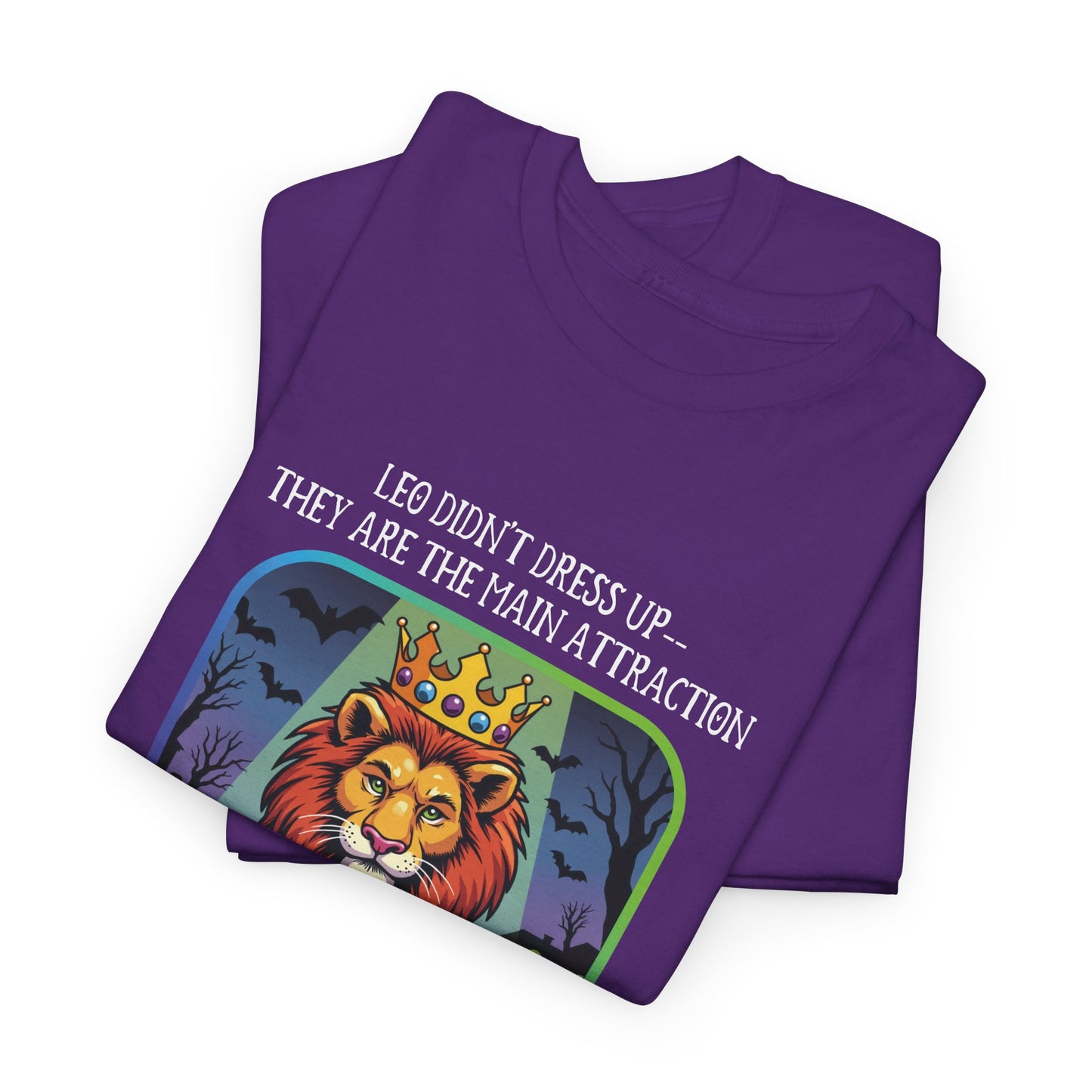 Leo Halloween Heavy Cotton Tee - Perfect for Men, Everyday Wear, Halloween Costume Alternative, Leo Gift