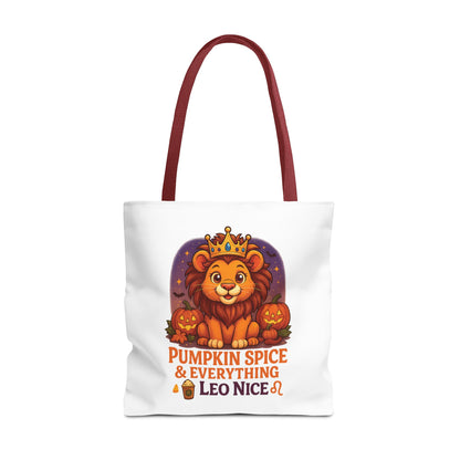 Leo Halloween Tote Bag, Leo Tote, Halloween Party Accessory, Gift for Leo,  Halloween Decor