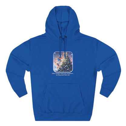 Libra #2 Christmas-Themed Three Panel Fleece Hoodie for Her