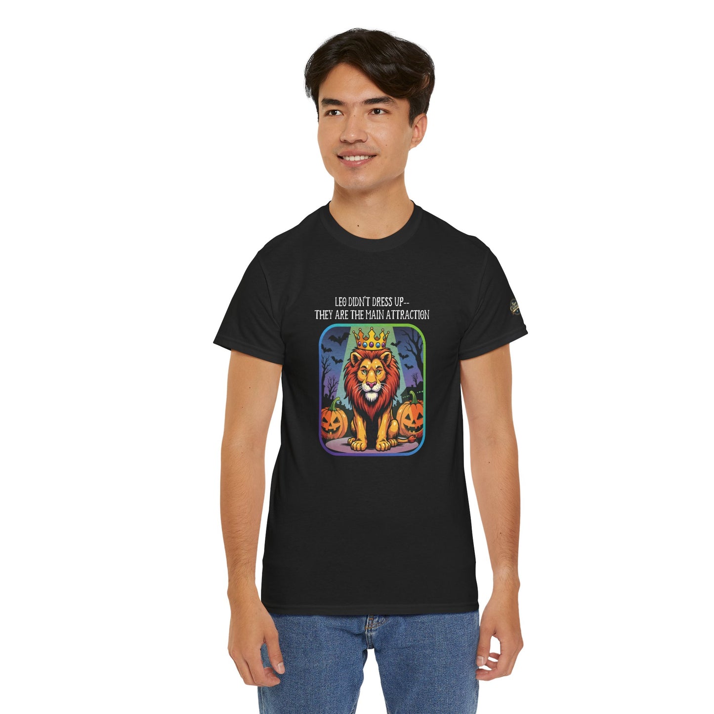 Leo Halloween Heavy Cotton Tee - Perfect for Men, Everyday Wear, Halloween Costume Alternative, Leo Gift