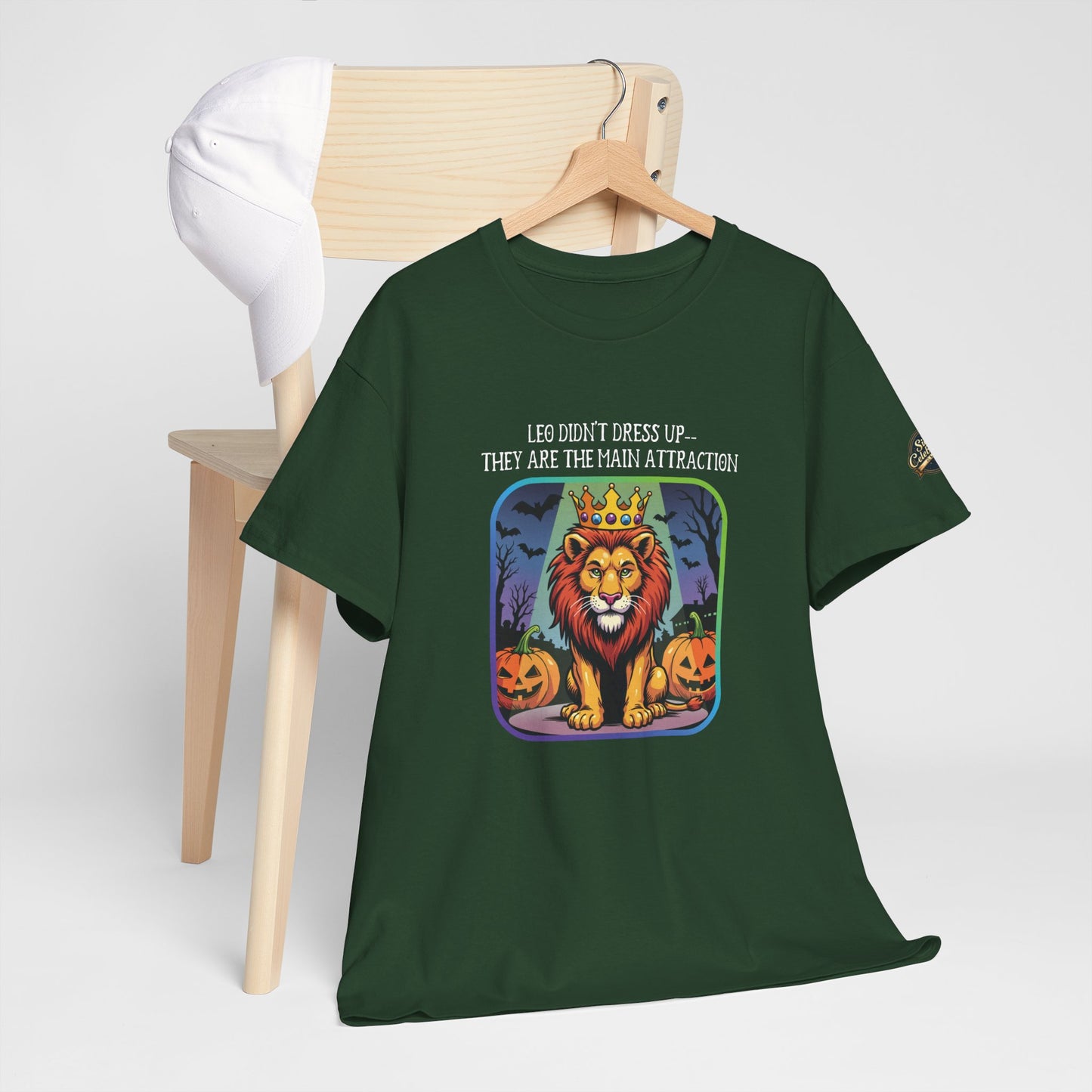 Leo Halloween Heavy Cotton Tee - Perfect for Men, Everyday Wear, Halloween Costume Alternative, Leo Gift
