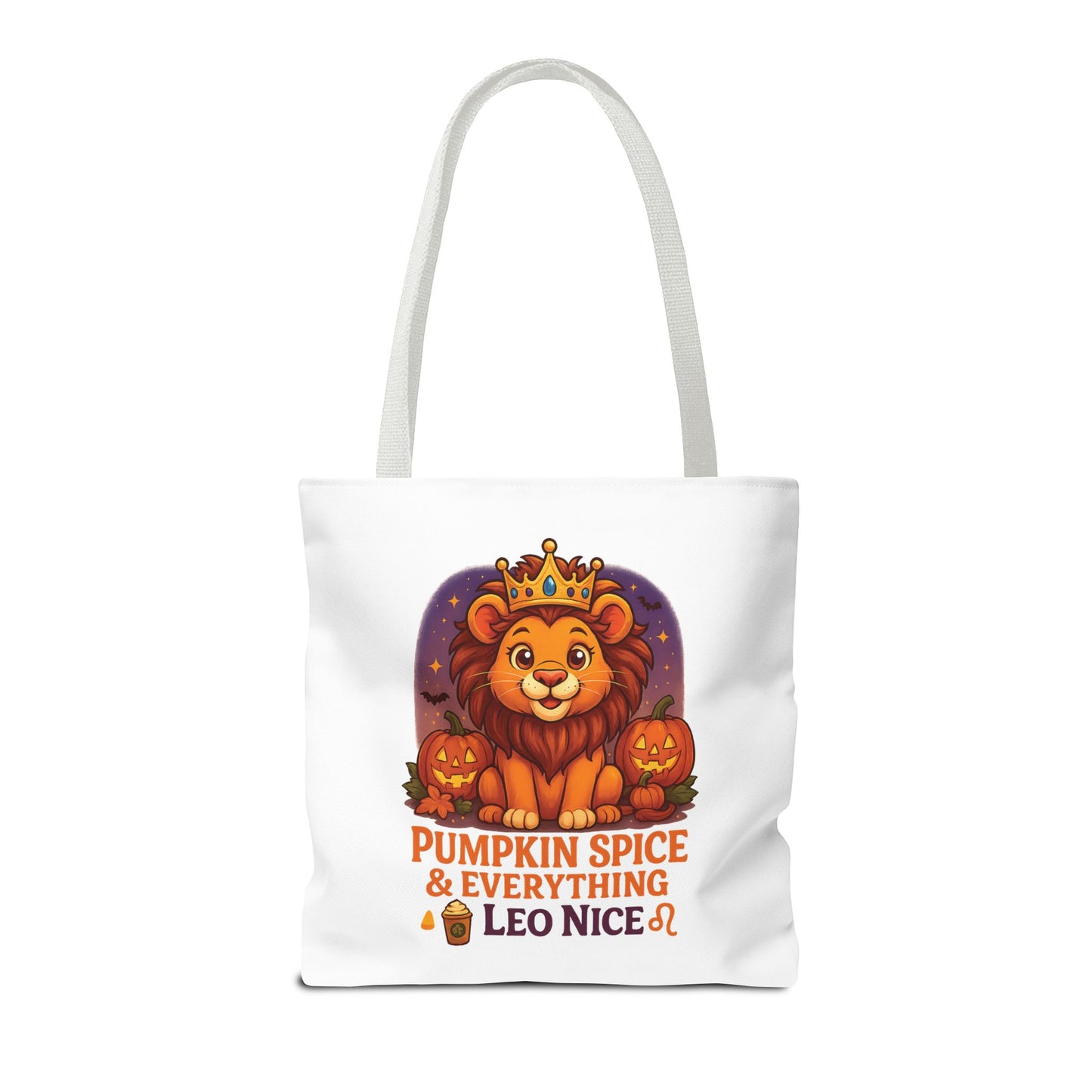 Leo Halloween Tote Bag, Leo Tote, Halloween Party Accessory, Gift for Leo,  Halloween Decor