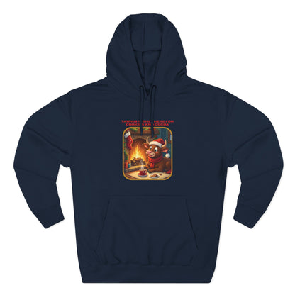 Taurus Christmas-Themed Three Panel Fleece Hoodie for Him