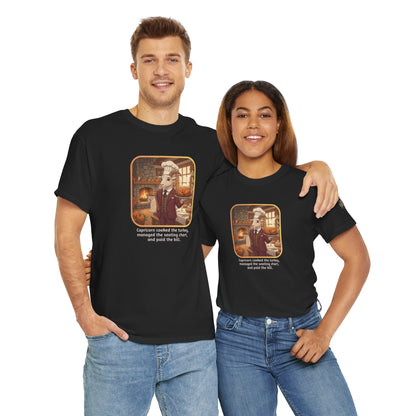 Capricorn Thanksgiving-Themed Unisex Heavy Cotton Tee