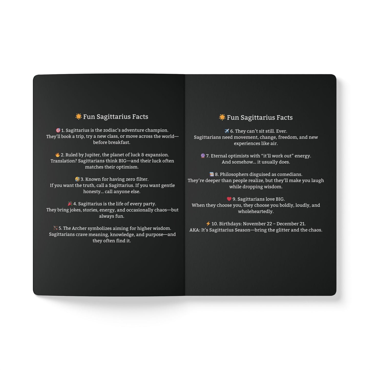 Sagittarius Softcover Journal/Notebook