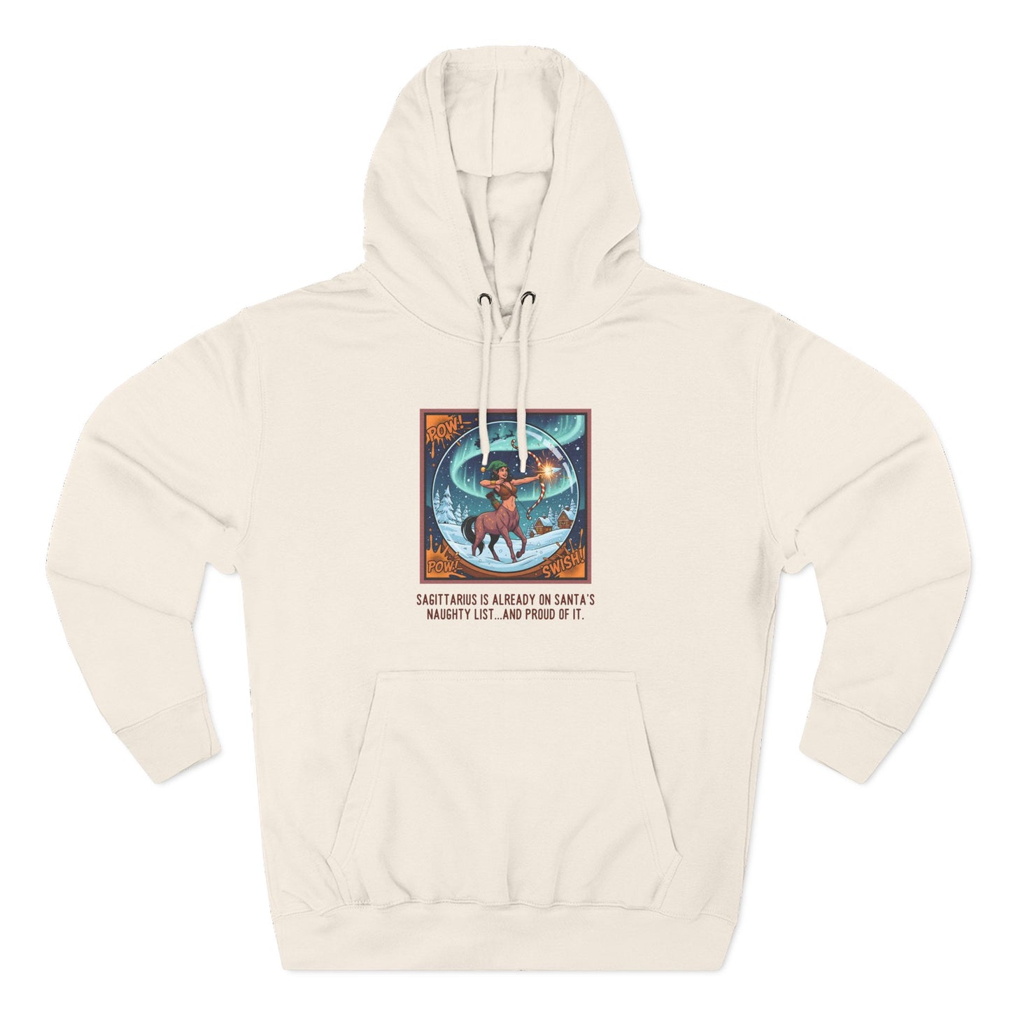 Sagittarius Christmas-Themed Three Panel Fleece Pullover