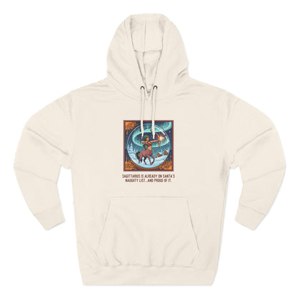 Sagittarius Christmas-Themed Three Panel Fleece Pullover