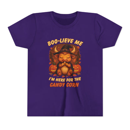 Taurus Halloween Themed Youth Tee, Funny Bull Design, Kids Halloween Shirt, Trick or Treat T-Shirt, Halloween Tee, Zodiac Gift