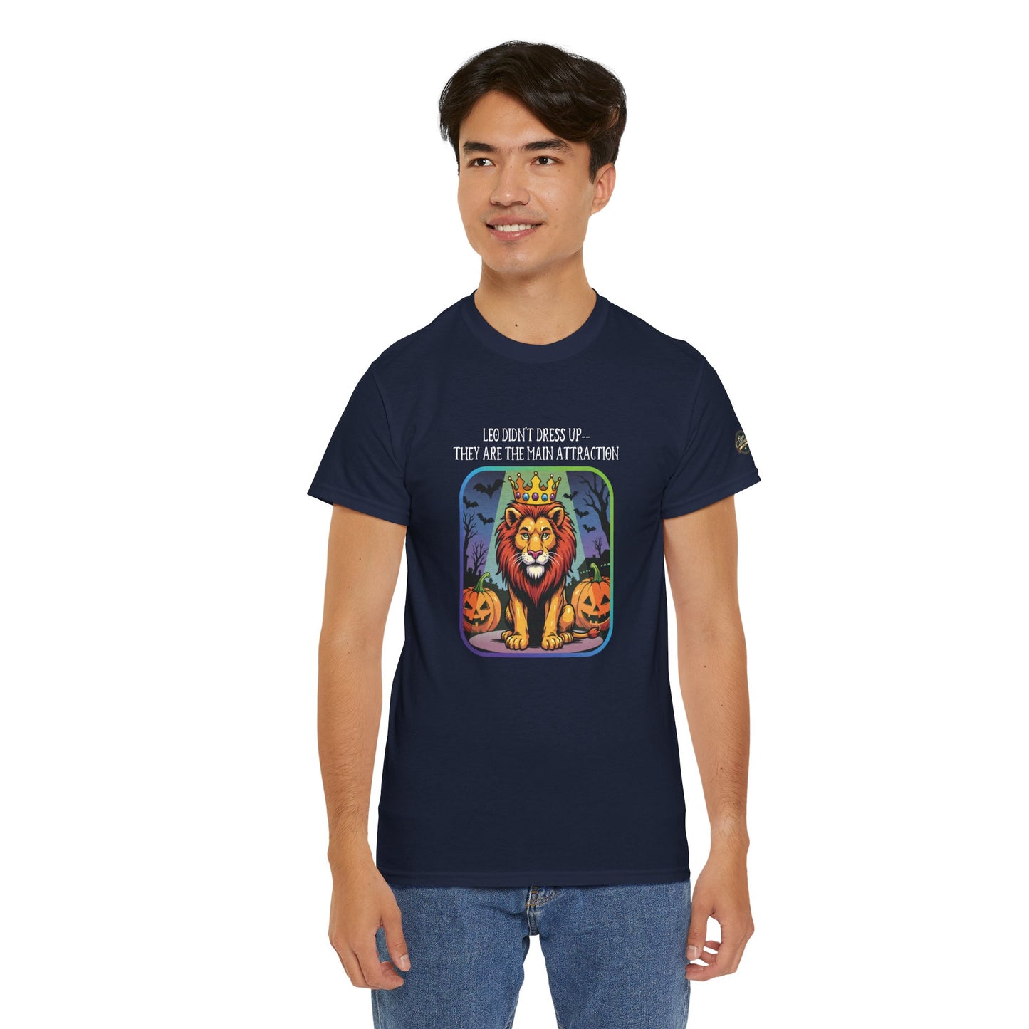 Leo Halloween Heavy Cotton Tee - Perfect for Men, Everyday Wear, Halloween Costume Alternative, Leo Gift