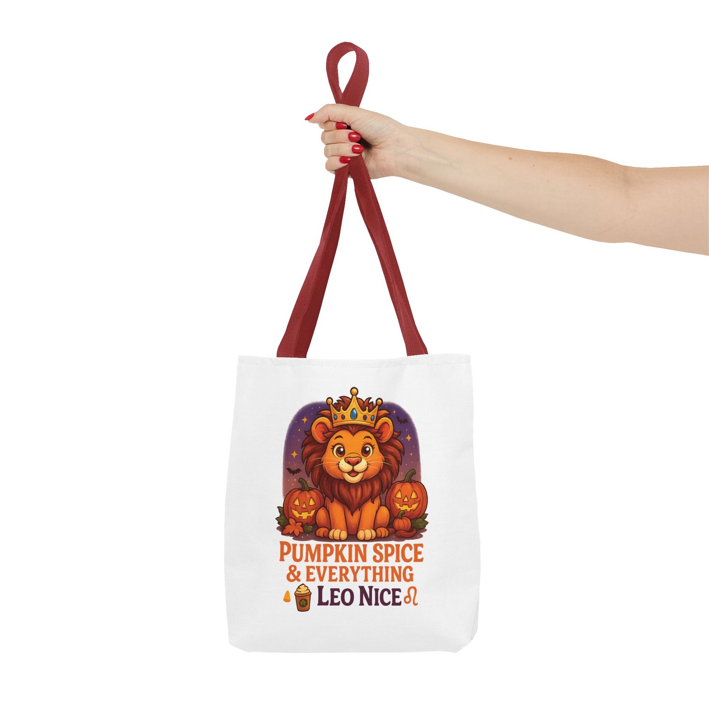 Leo Halloween Tote Bag, Leo Tote, Halloween Party Accessory, Gift for Leo,  Halloween Decor
