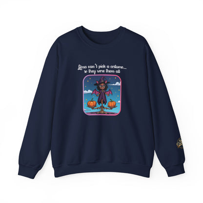 Halloween-themed Libra Inspired Ladies Crewneck Sweatshirt