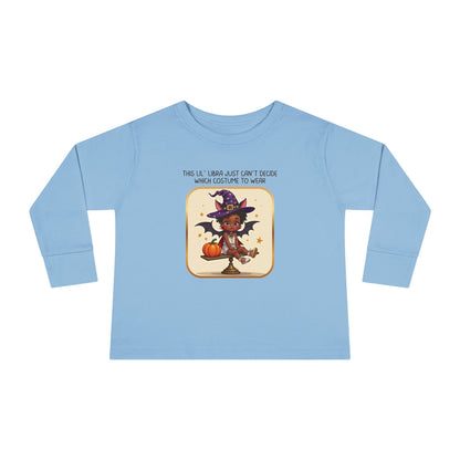 Halloween-themed Libra Long Sleeve Tee - Libra Fashion for Kids, Spooky Season Outfit, Boo-tiful Gift, Trick or Treat Shirt, Zodiac Gift
