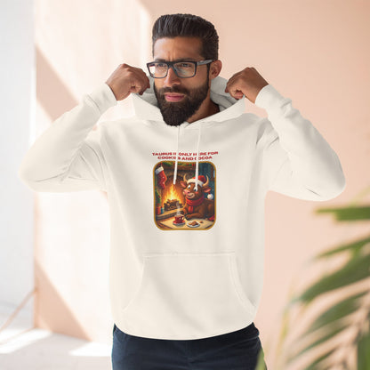 Taurus Christmas-Themed Three Panel Fleece Hoodie for Him