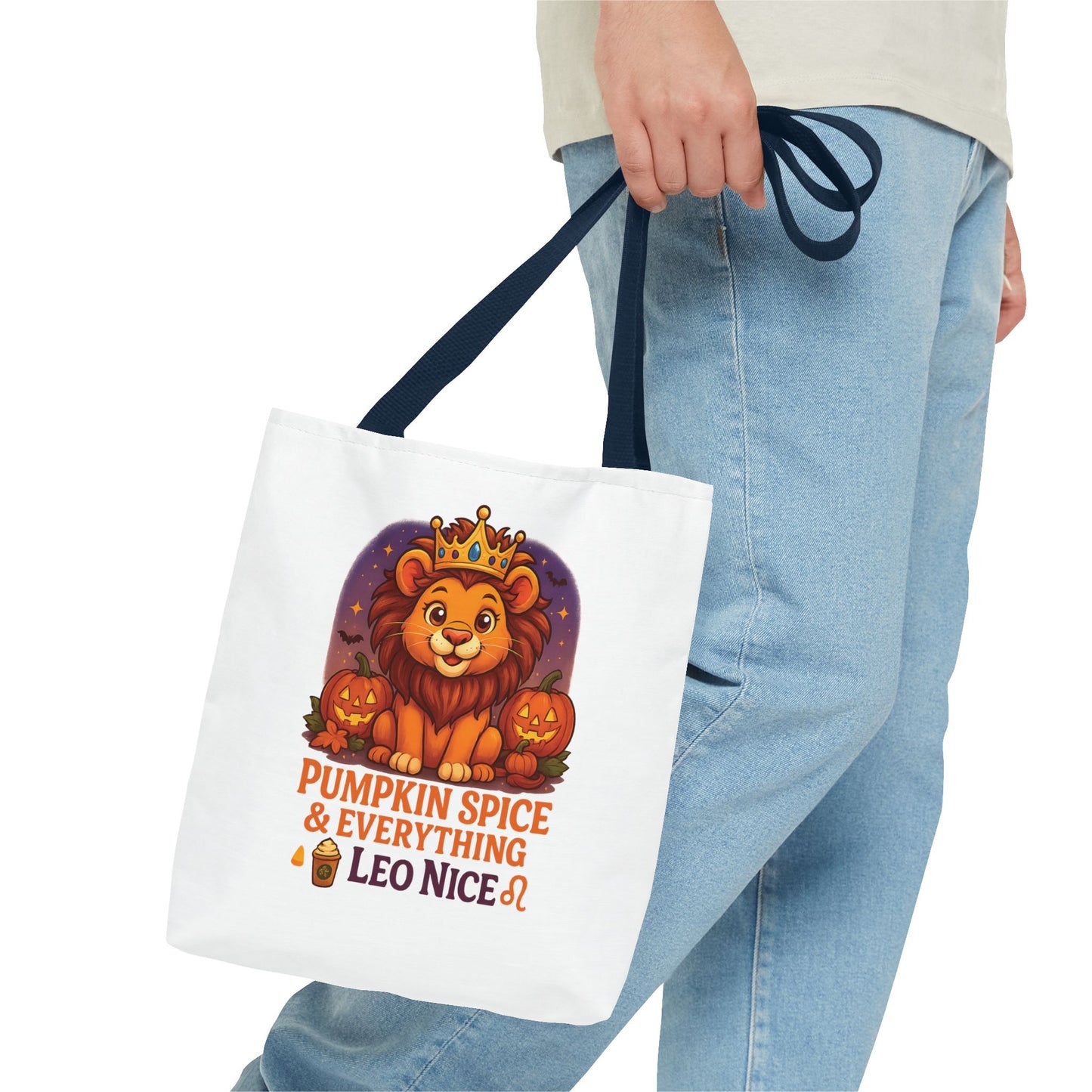 Leo Halloween Tote Bag, Leo Tote, Halloween Party Accessory, Gift for Leo,  Halloween Decor