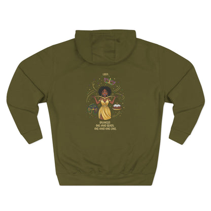 Libra Mardi Gras Three-Panel Fleece Hoodie