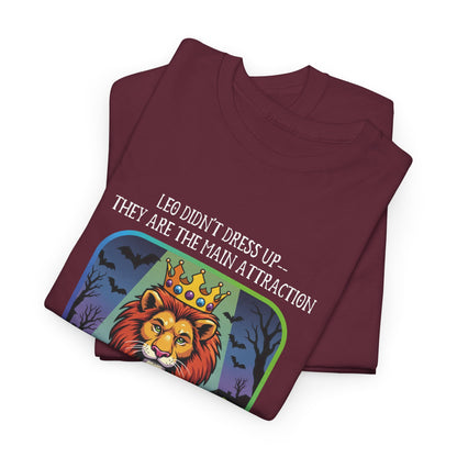 Leo Halloween Heavy Cotton Tee - Perfect for Men, Everyday Wear, Halloween Costume Alternative, Leo Gift