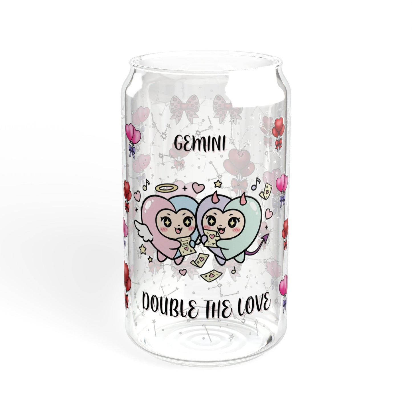 Gemini Zodiac Sipper Glass - 16oz