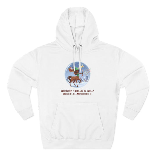 Sagittarius Christmas-Themed Three Panel Hoodie #2 Fleece Pullover