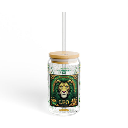 Leo Sipper Glass 16oz – St. Patrick's Day Design