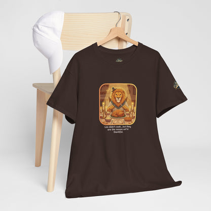 Leo Thanksgiving-Themed Unisex Heavy Cotton Tee