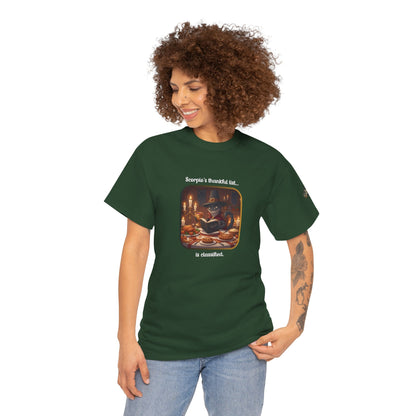 Scorpio Thanksgiving-Themed Unisex Heavy Cotton Tee