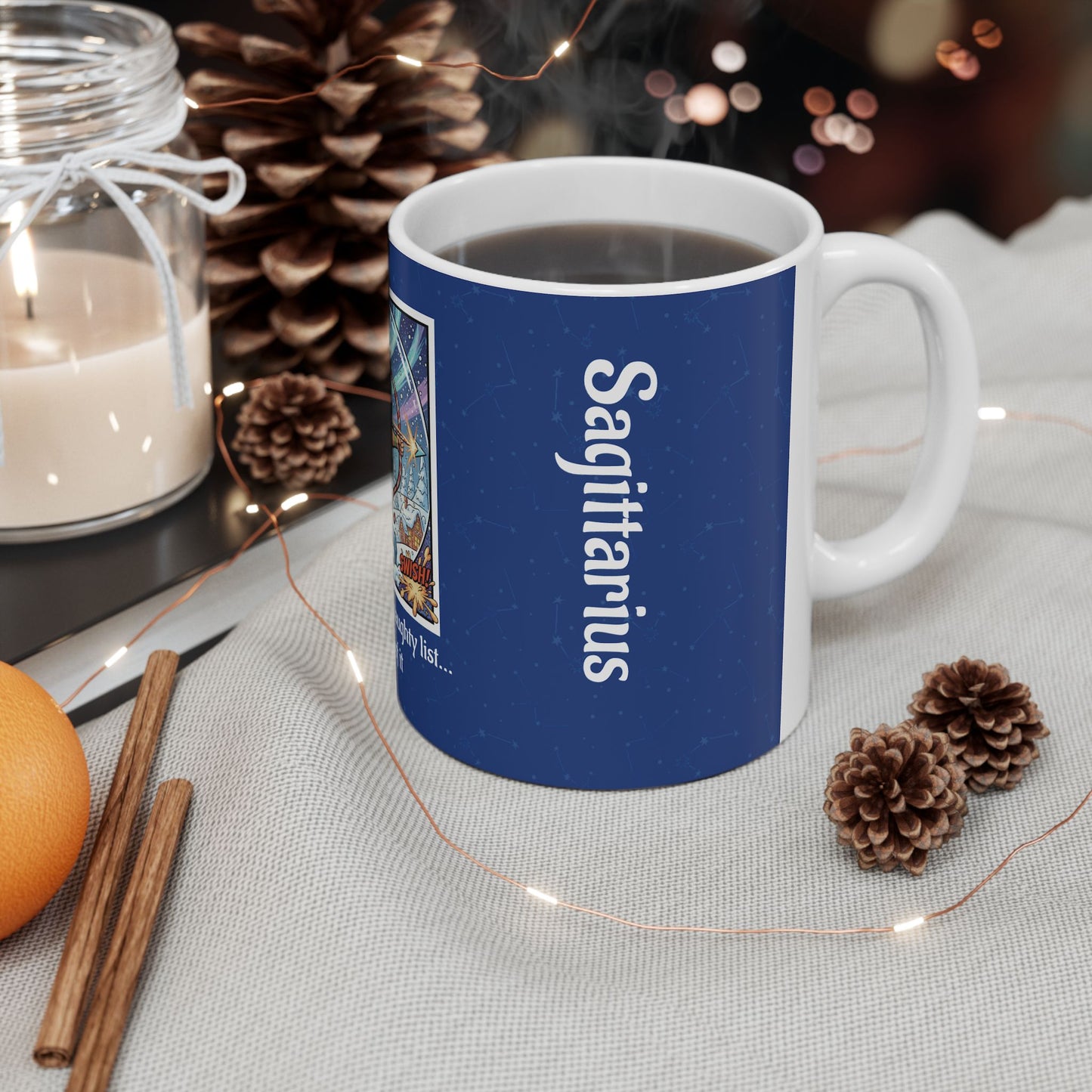 Sagittarius Funny Christmas Mug