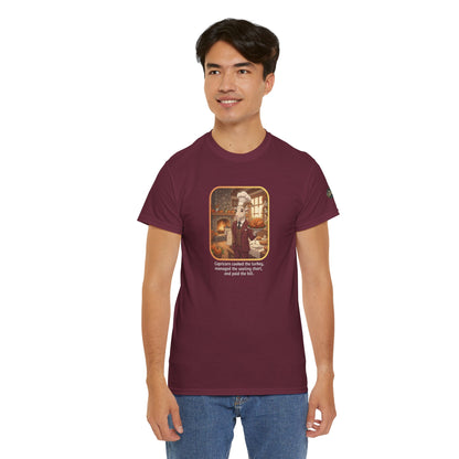 Capricorn Thanksgiving-Themed Unisex Heavy Cotton Tee