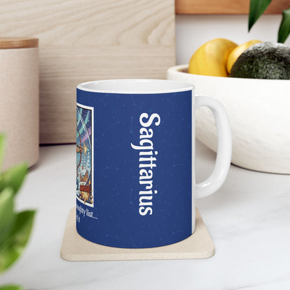 Sagittarius Funny Christmas Mug