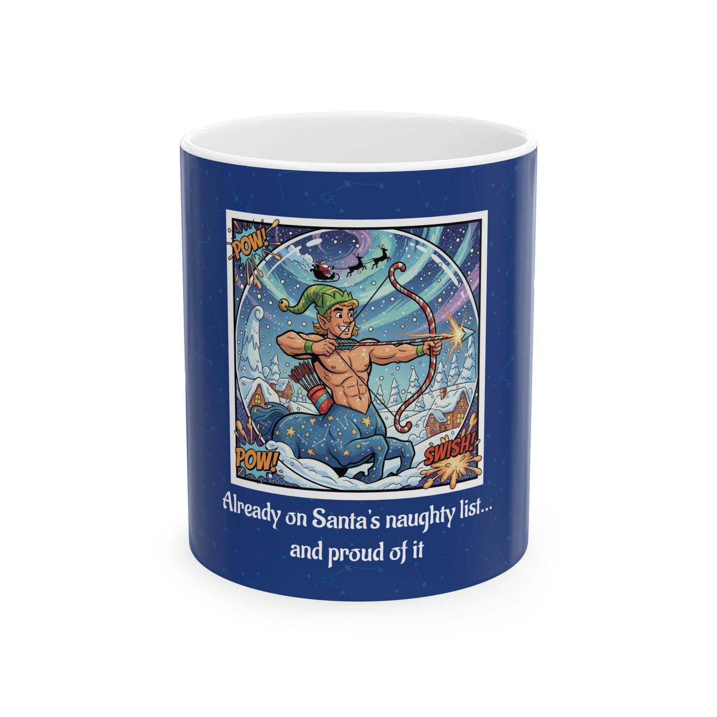 Sagittarius Funny Christmas Mug