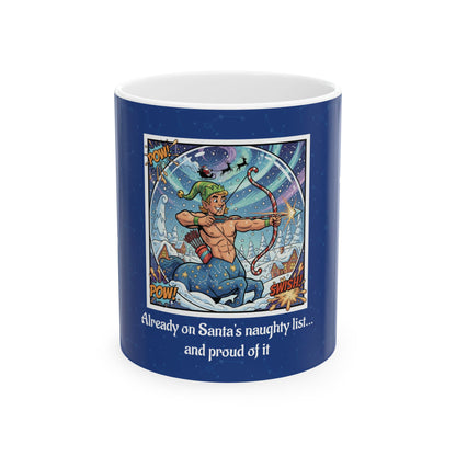 Sagittarius Funny Christmas Mug