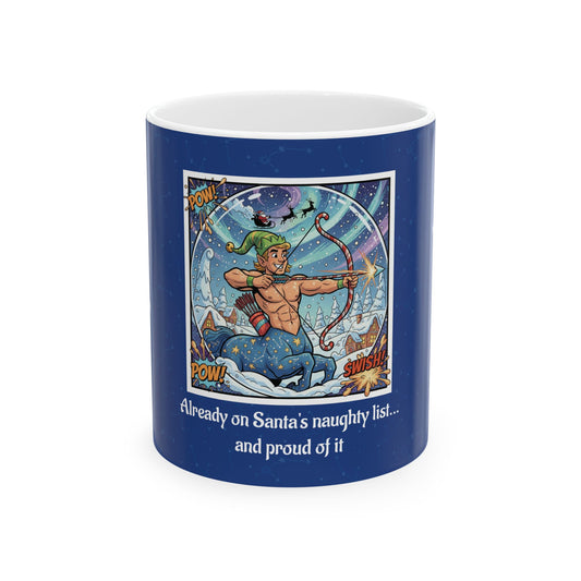 Sagittarius Funny Christmas Mug
