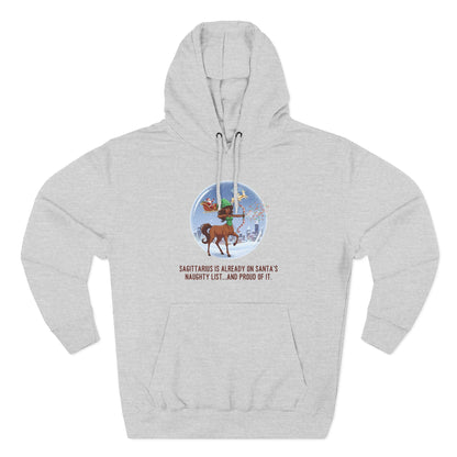 Sagittarius Christmas-Themed Three Panel Hoodie #2 Fleece Pullover