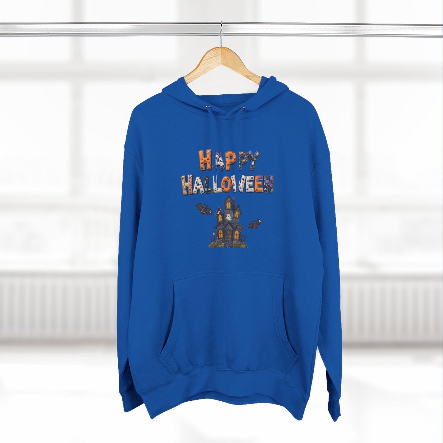 Halloween Patchwork Unisex Fleece Hoodie