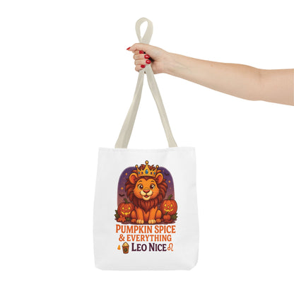 Leo Halloween Tote Bag, Leo Tote, Halloween Party Accessory, Gift for Leo,  Halloween Decor