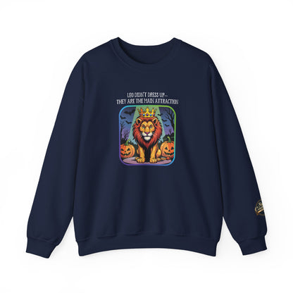 Halloween Leo-Inspired Crewneck Sweatshirt for Men - Perfect for Spooky Season, Leo Gift , Zodiac Gifts, Comfortable Style