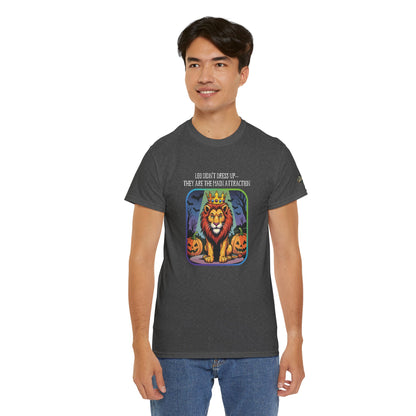 Leo Halloween Heavy Cotton Tee - Perfect for Men, Everyday Wear, Halloween Costume Alternative, Leo Gift
