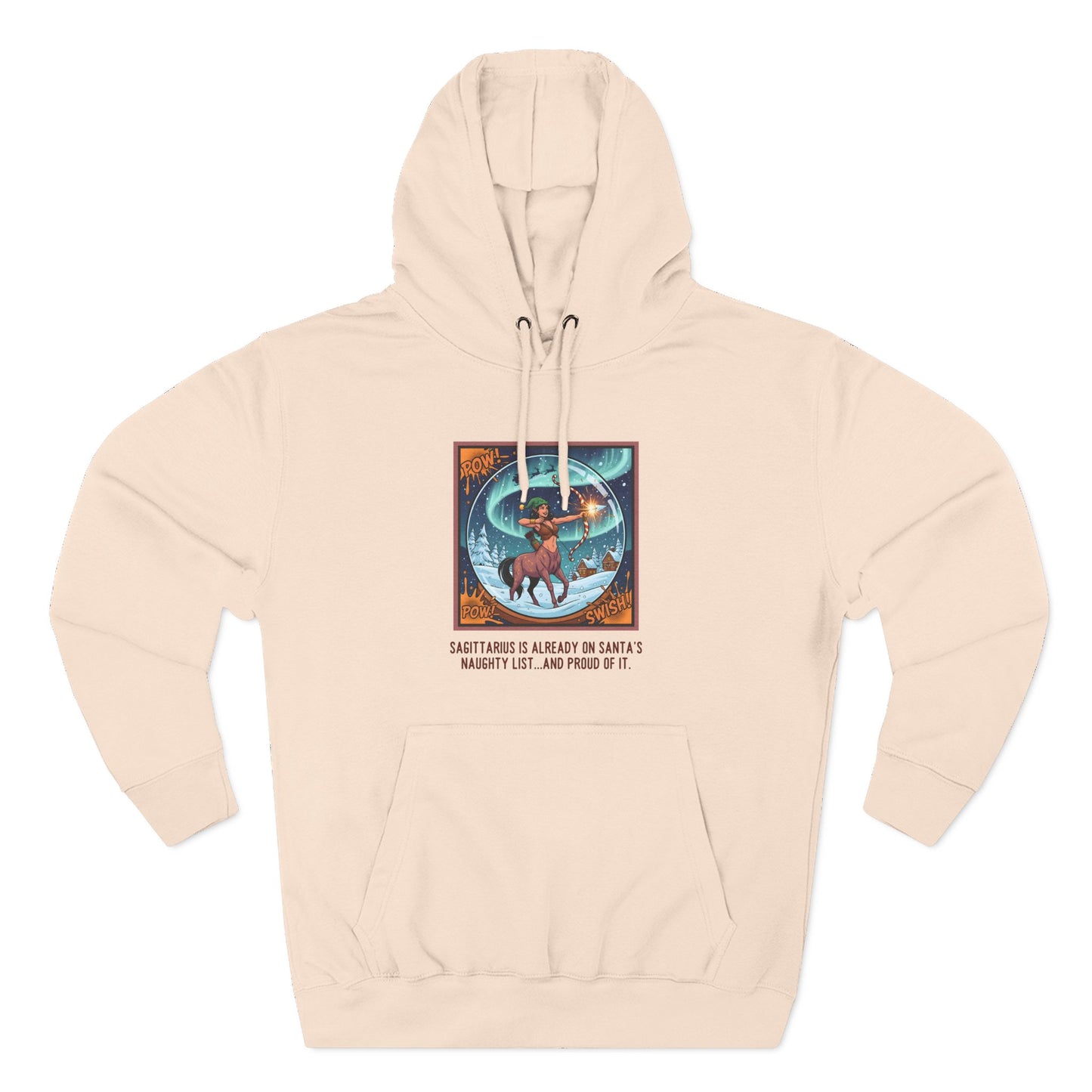 Sagittarius Christmas-Themed Three Panel Fleece Pullover