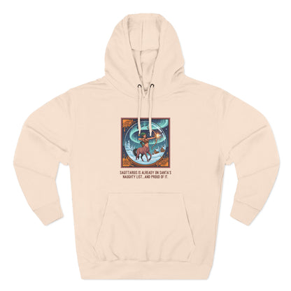 Sagittarius Christmas-Themed Three Panel Fleece Pullover