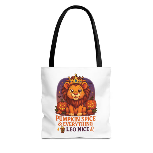 Leo Halloween Tote Bag, Leo Tote, Halloween Party Accessory, Gift for Leo,  Halloween Decor