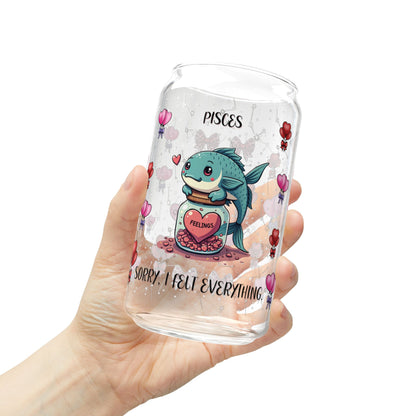 Pisces Zodiac Sipper Glass - 16oz