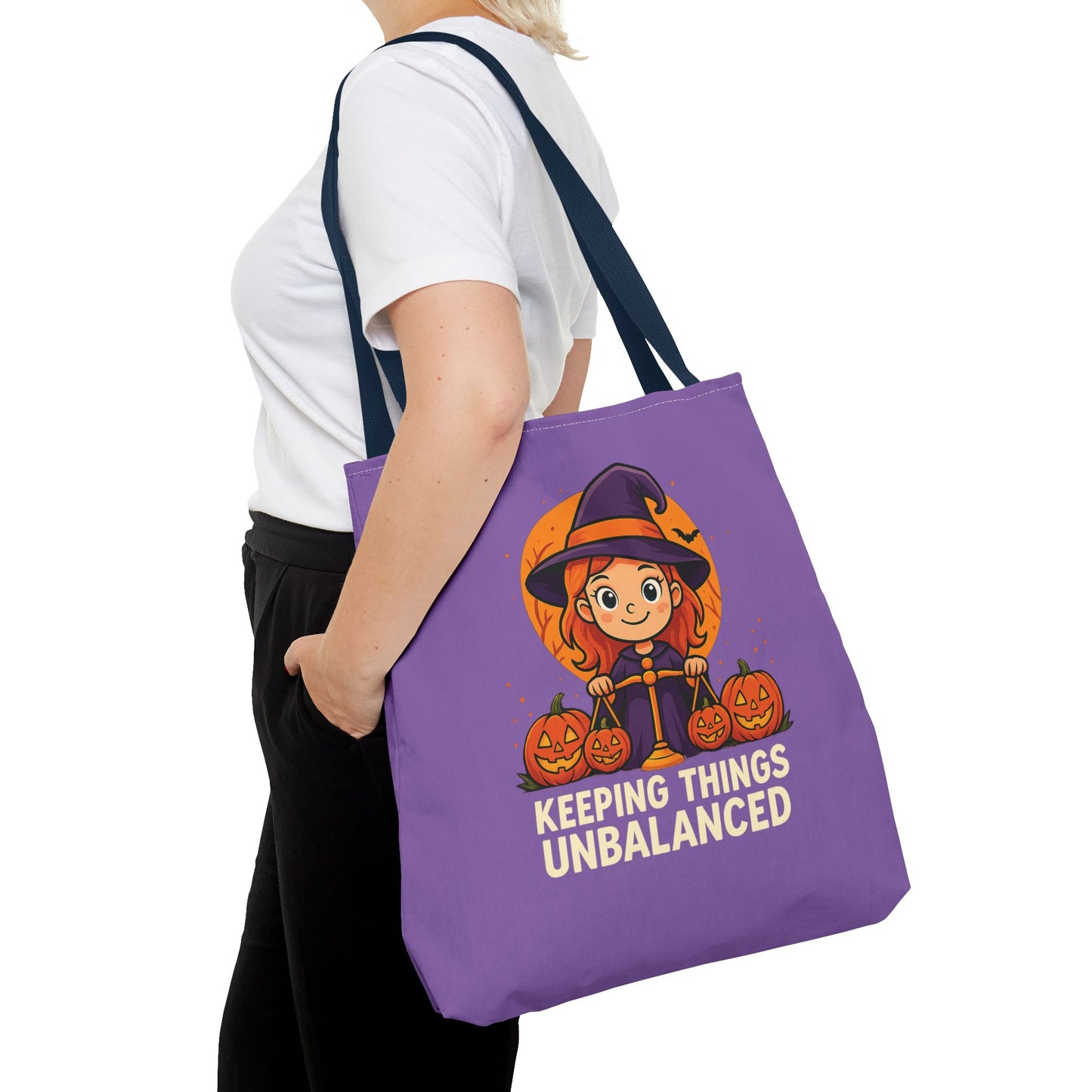 Libra Halloween Tote Bag, Libra Tote, Halloween Party Accessory, Gift for Libra, Halloween Decor