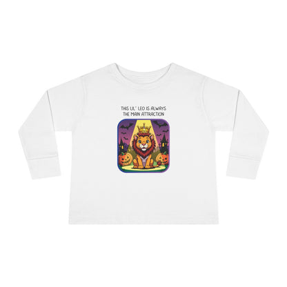 Leo Halloween Long Sleeve Tee - Leo Fashion for Kids, Spooky Season Outfit, Boo-tiful Gift, Trick or Treat Shirt, Zodiac Gift