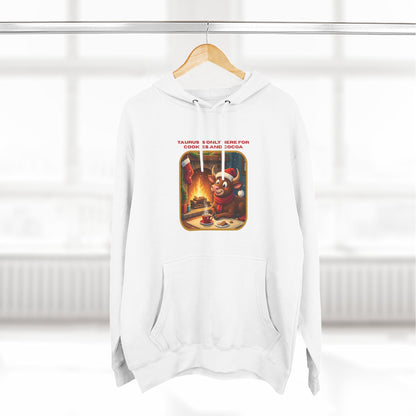 Taurus Christmas-Themed Three Panel Fleece Hoodie for Him