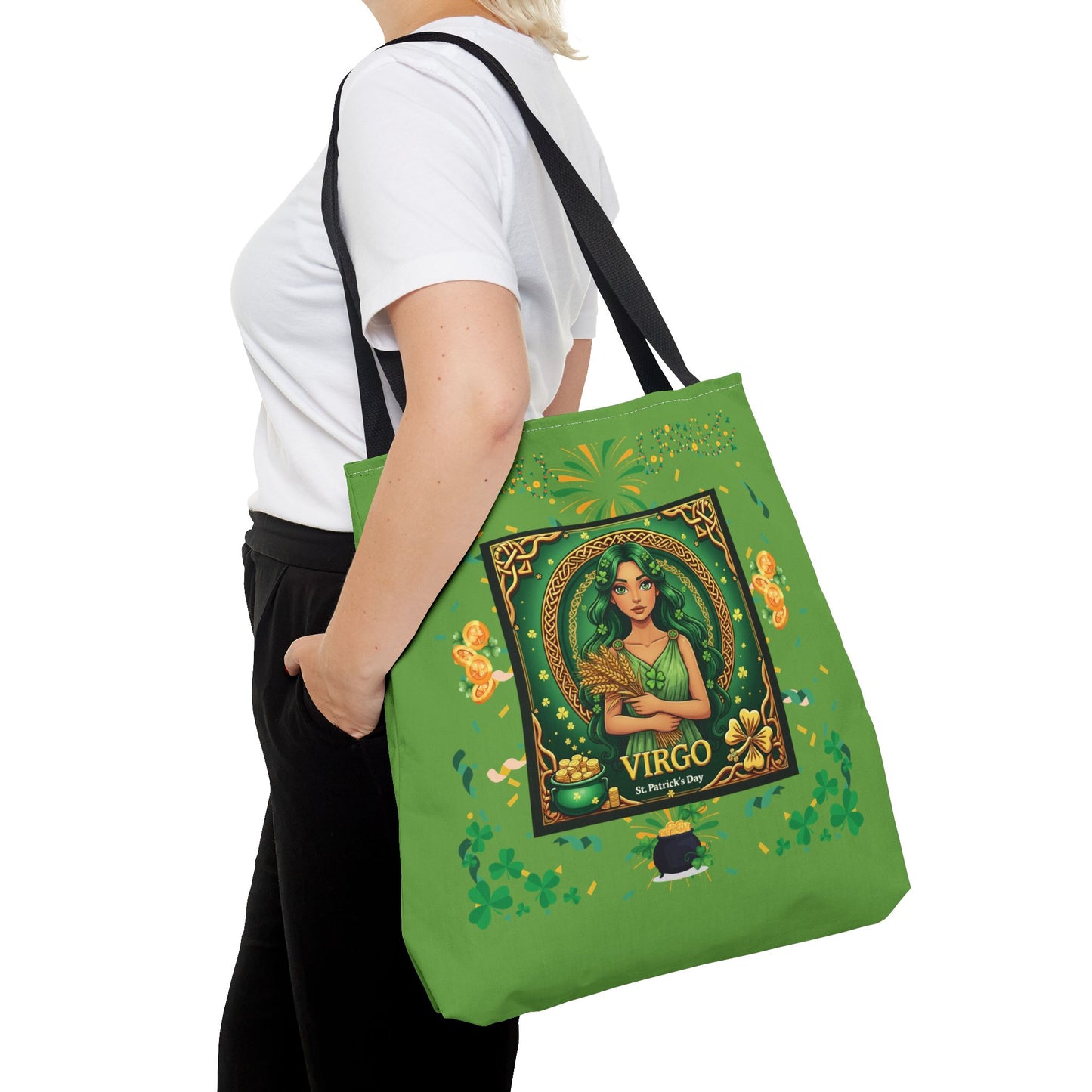 Virgo St. Patrick's Day Tote Bag