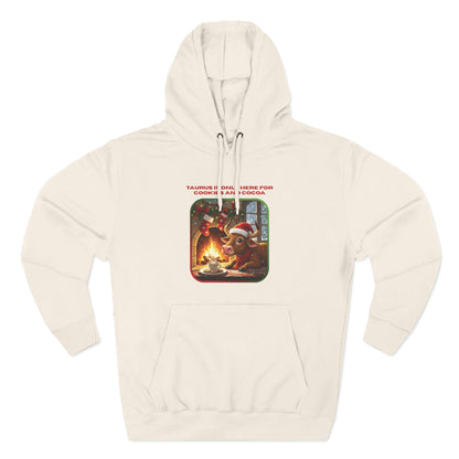 Taurus Christmas-Themed Three Panel Fleece Hoodie for Her