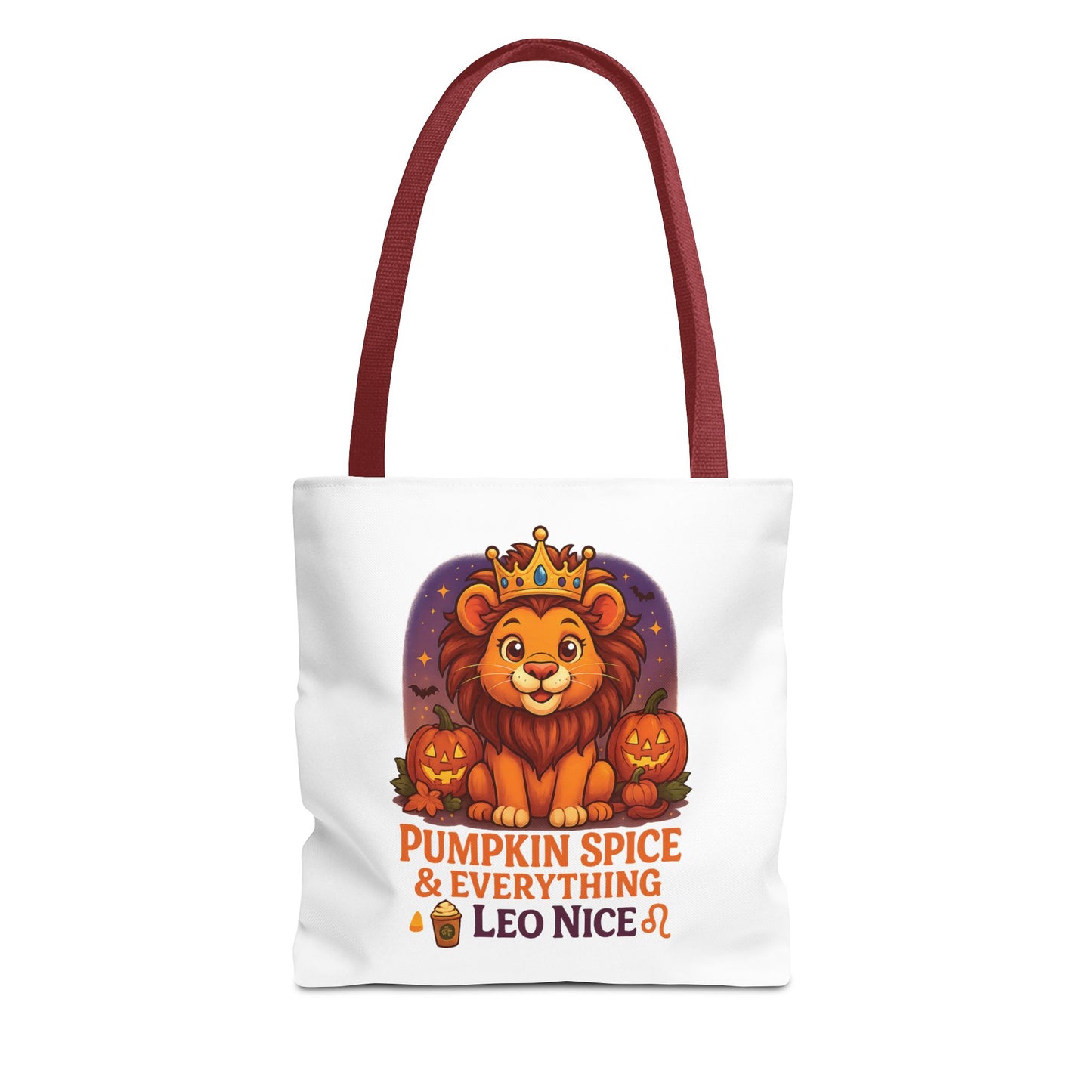 Leo Halloween Tote Bag, Leo Tote, Halloween Party Accessory, Gift for Leo,  Halloween Decor