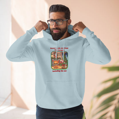 Cancer Christmas-Themed Three Panel Fleece Hoodie